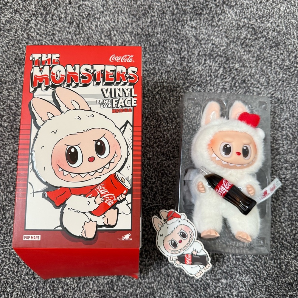Pop Mart The Monsters Coca Cola Series Surprise Shake Labubu Pendant Keychain